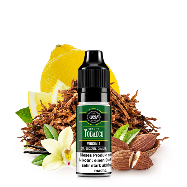 Dinner Lady Select Tobacco - Virgina  Nikotinsalz  Liquid