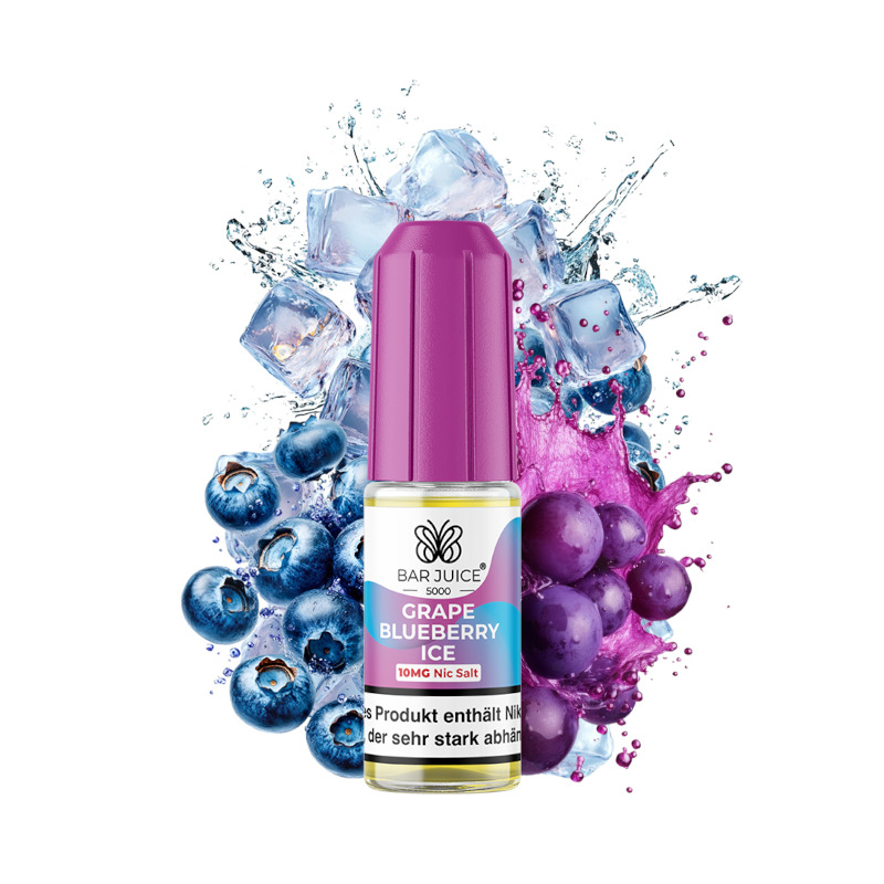Bar Juice 5000 Grape Blueberry Ice Nikotinsalz Liquid 10 ml