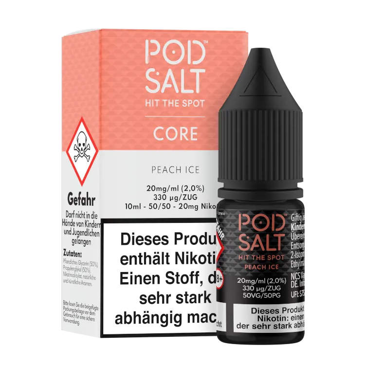 Pod Salt Core - Peach Ice - Nikotinsalz Liquid