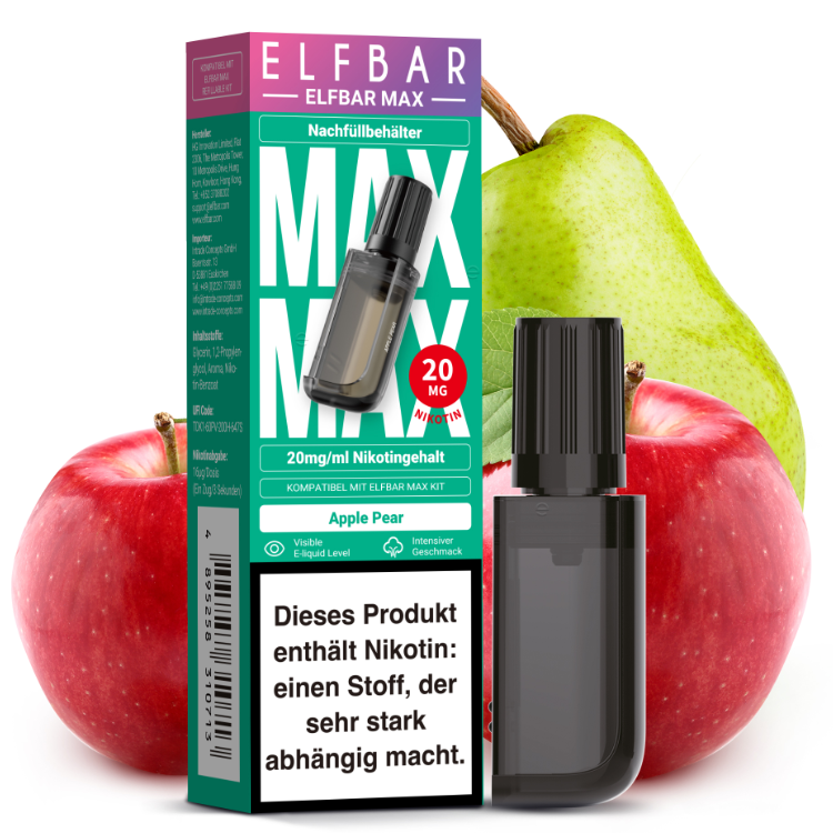 Elfbar - Max Refill Container - Apple Pear 20 mg/ml