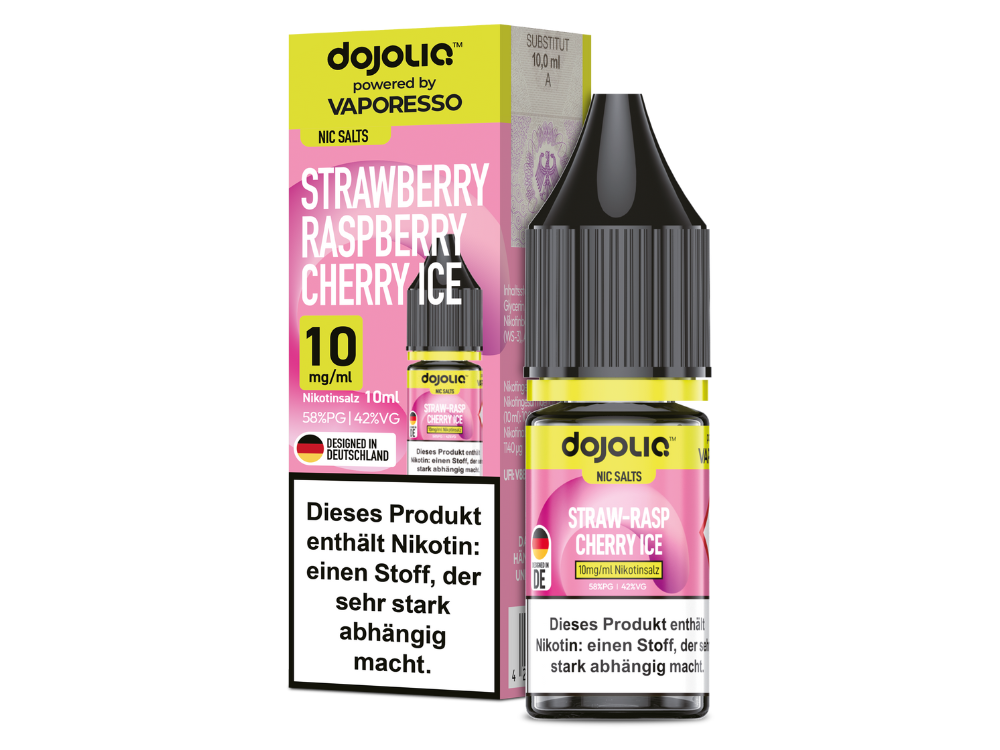 Dojoliq - Strawberry Raspberry Cherry Ice - Nikotinsalz Liquid
