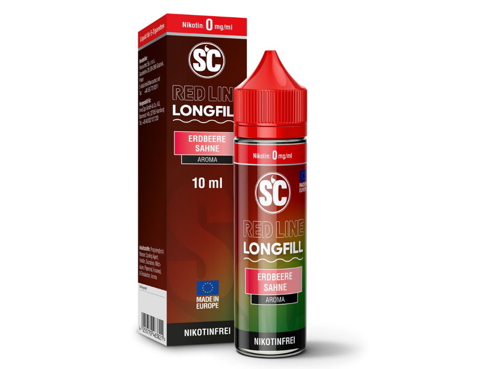 SC - Red Line - Aroma Erdbeere Sahne 10 ml