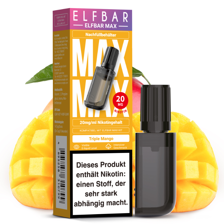 Elfbar - Max Refill Container - Triple Mango 20 mg/ml