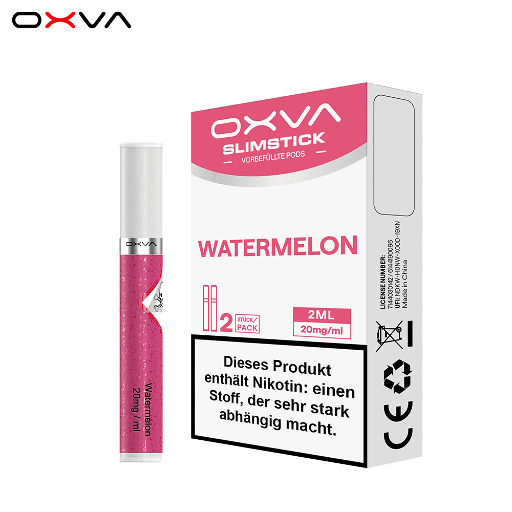 2x Oxva Slimstick Einweg Pod - Watermelon - 20mg Nikotinsalz 2ml