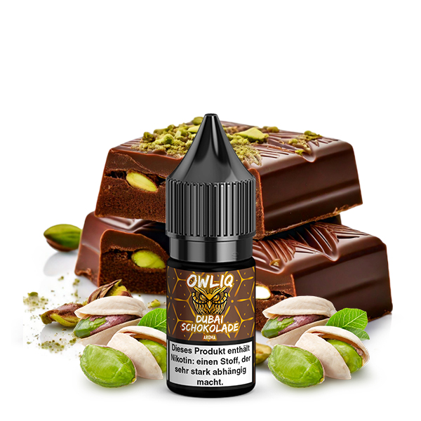 OWLIQ Dubai Schokolade Nikotinsalz Liquid 10 ml