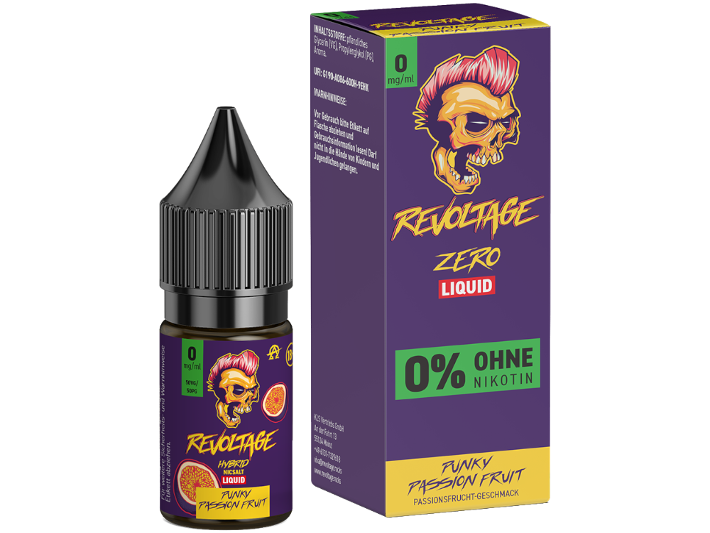 Revoltage - Punky Passion Fruit - Hybrid Nikotinsalz Liquid