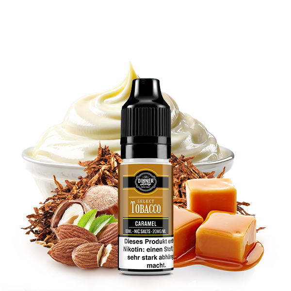 Dinner Lady Select Tobacco - Caramel Nikotinsalz Liquid