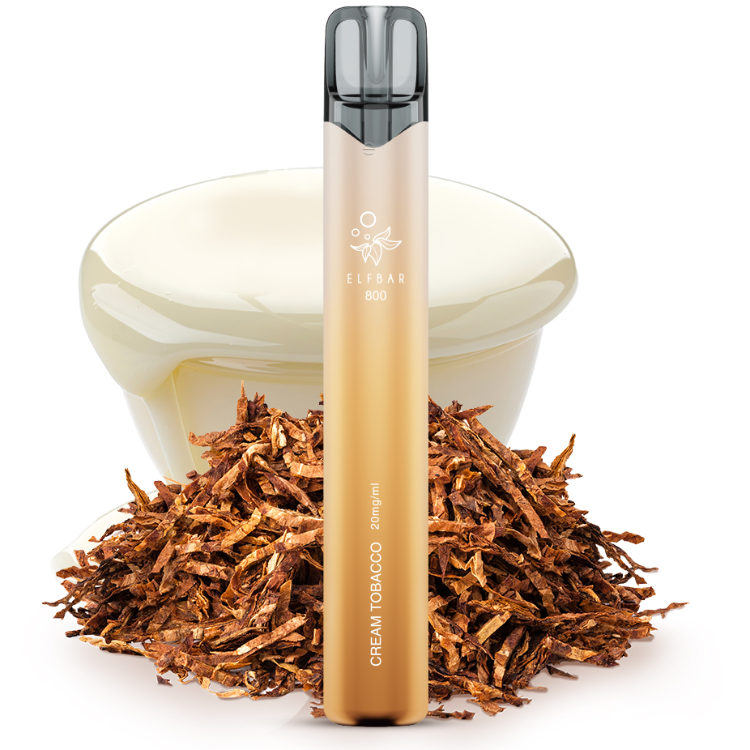 Elfbar 800 Einweg E-Zigarette - Cream Tobacco 20 mg/ml