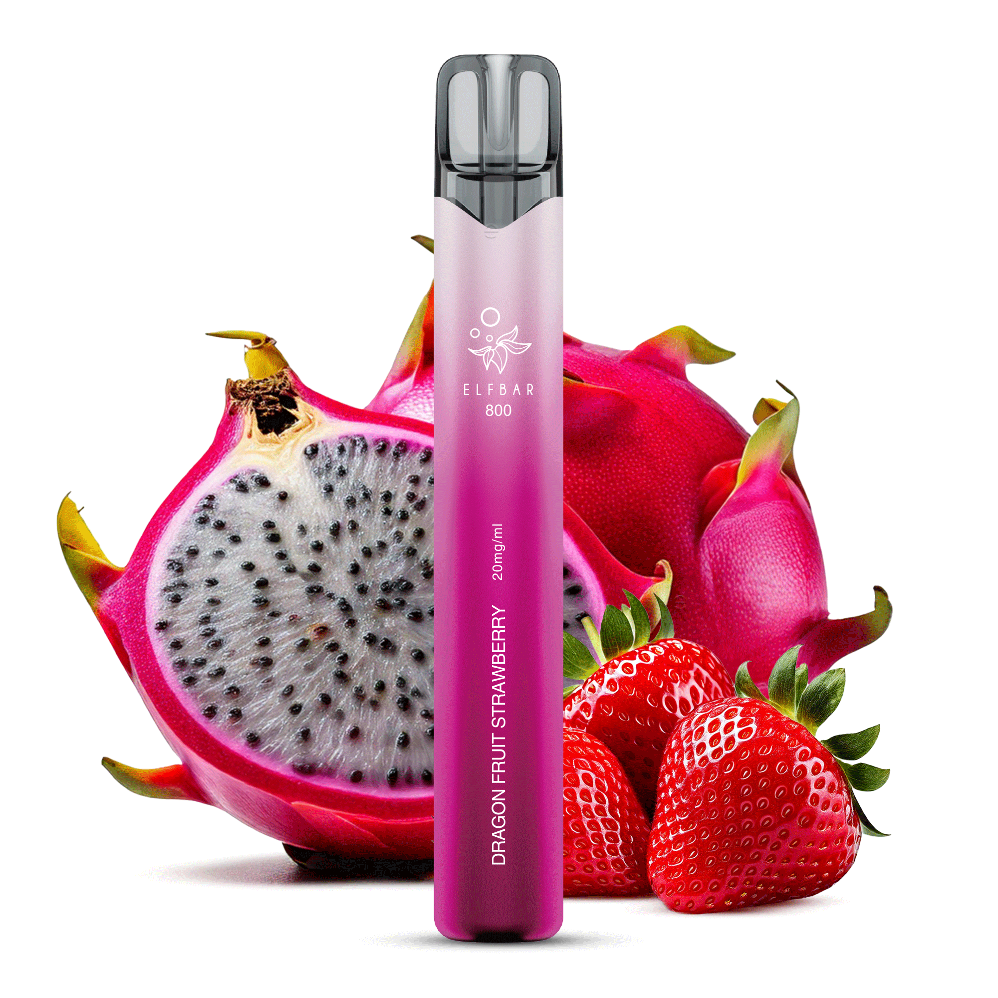 Elfbar 800 Einweg E-Zigarette - Dragon Fruit Strawberry 20 mg/ml