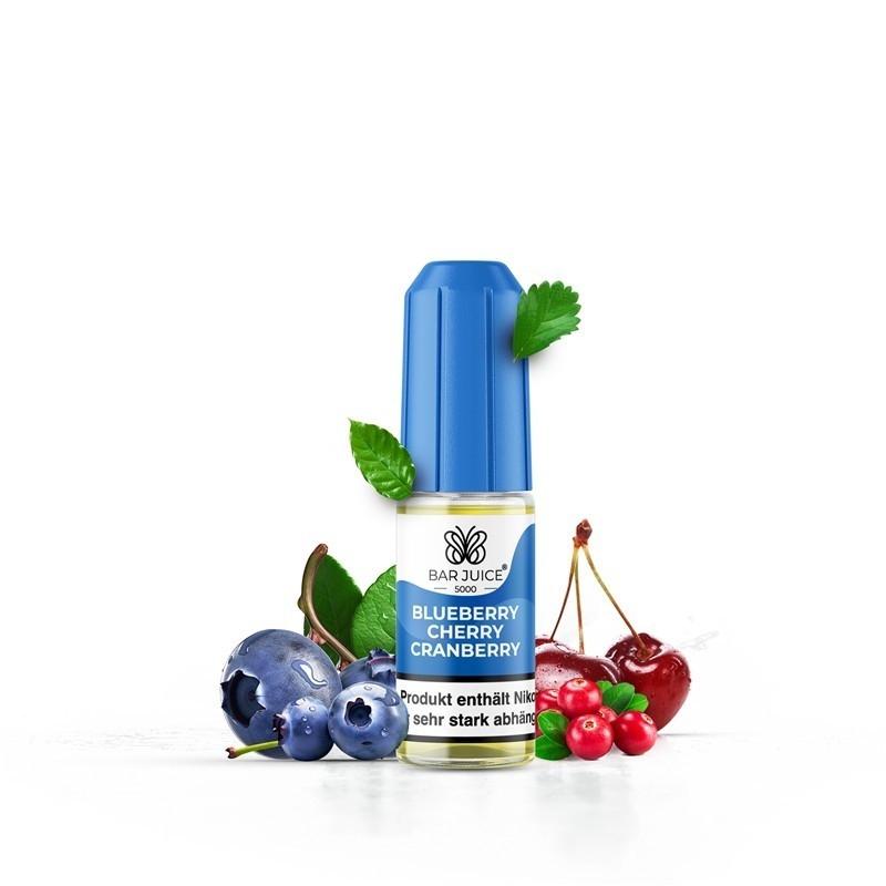 Bar Juice 5000 Blueberry Cherry Cranberry Nikotinsalz Liquid 10 ml