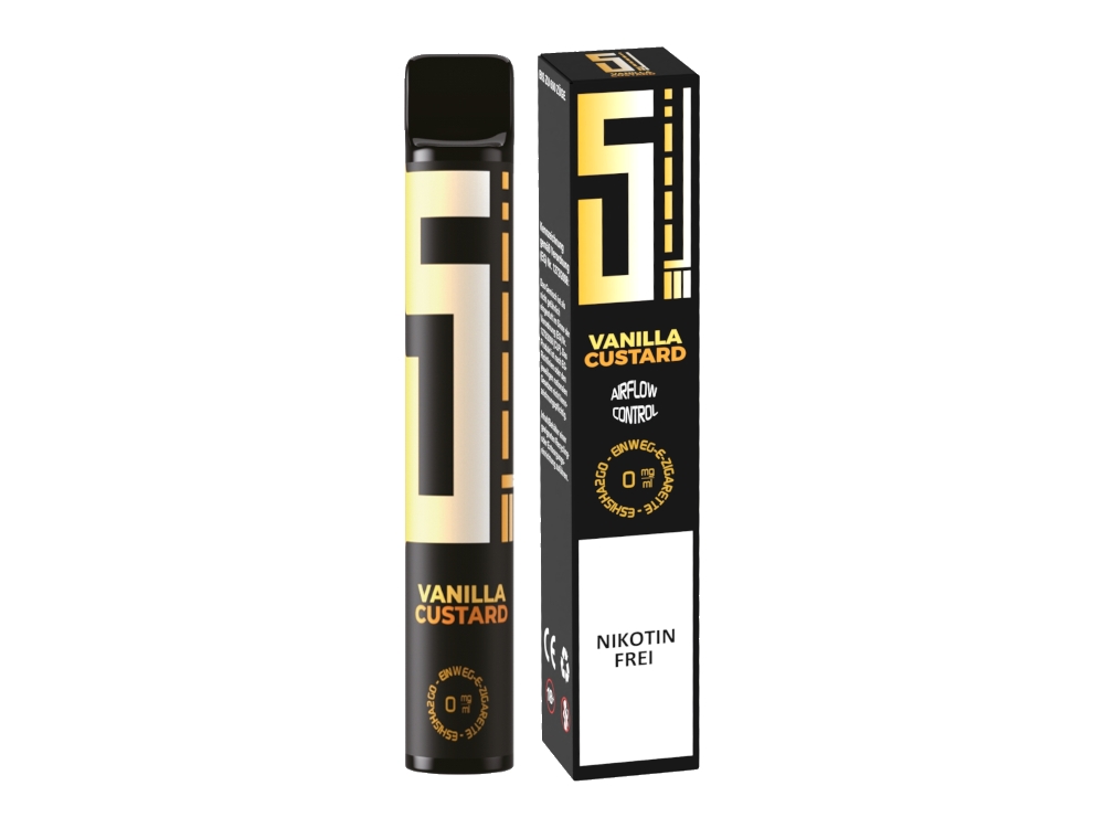5EL Einweg E-Zigarette - Vanilla Custard 0 mg/ml