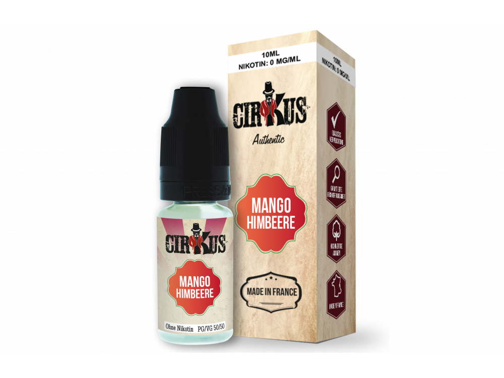 Authentic CirKus Mango Himbeere E-Zigaretten Liquid