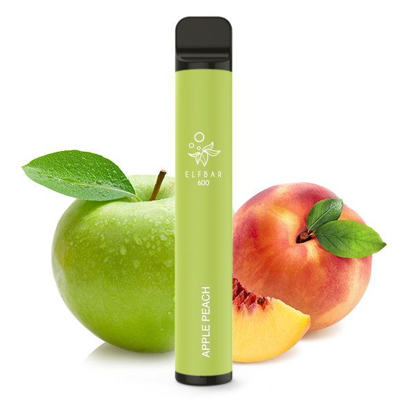 Elfbar 600 Einweg E-Zigarette ST - Apple Peach 0 mg