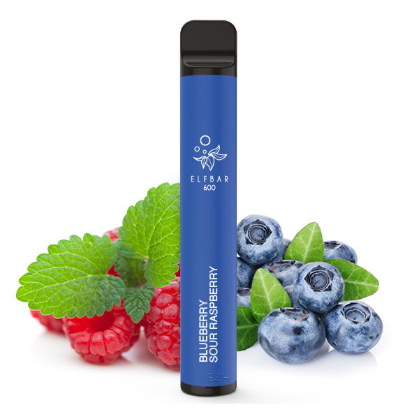 Elfbar 600 Einweg E-Zigarette ST - Blueberry Sour Raspberry 0 mg