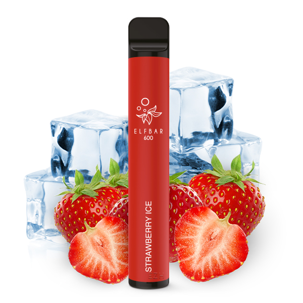 Elfbar 600 Einweg E-Zigarette ST - Strawberry Ice 0 mg