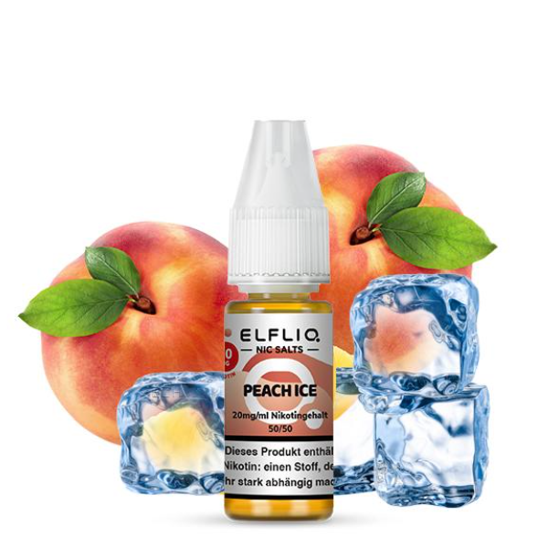 ELFBAR ELFLIQ Peach Ice Nikotinsalz Liquid 10 ml 20 mg