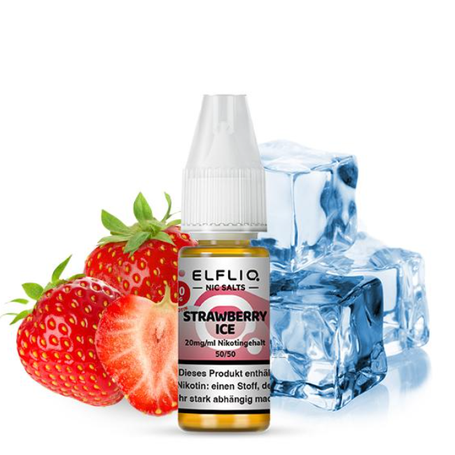 ELFBAR ELFLIQ Strawberry Ice Nikotinsalz Liquid 10 ml 10 mg