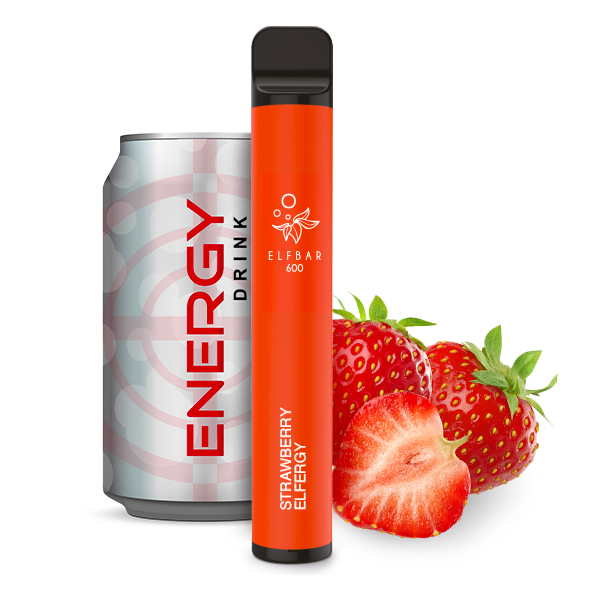 Elfbar 600 Einweg E-Zigarette ST - Elfergy Strawberry 0 mg