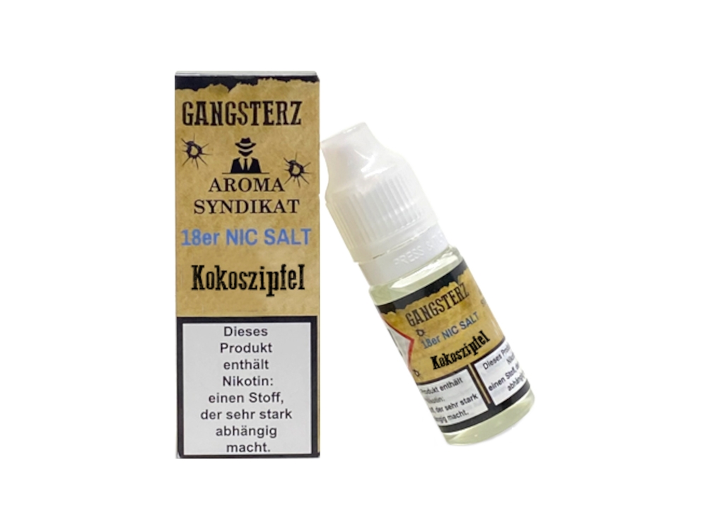 Gangsterz - Kokoszipfel - Nikotinsalz Liquid 18 mg/ml