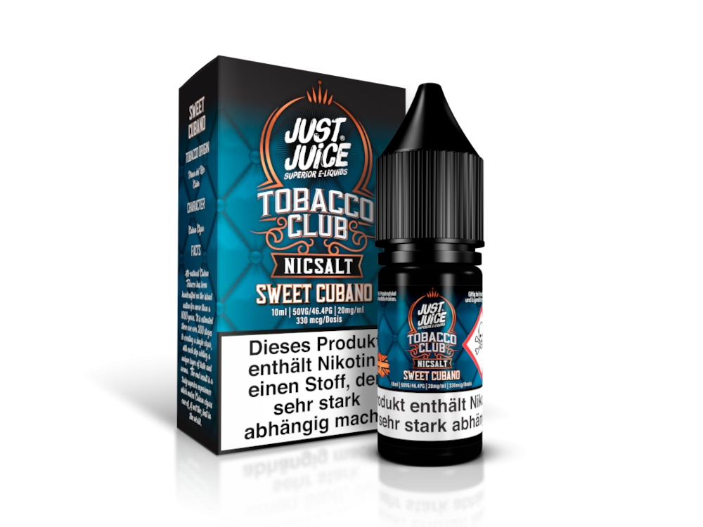Just Juice - Sweet Cubano Tobacco - Nikotinsalz Liquid 20mg/ml