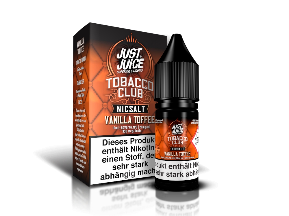 Just Juice - Vanilla Toffee Tobacco - Nikotinsalz Liquid 20mg/ml