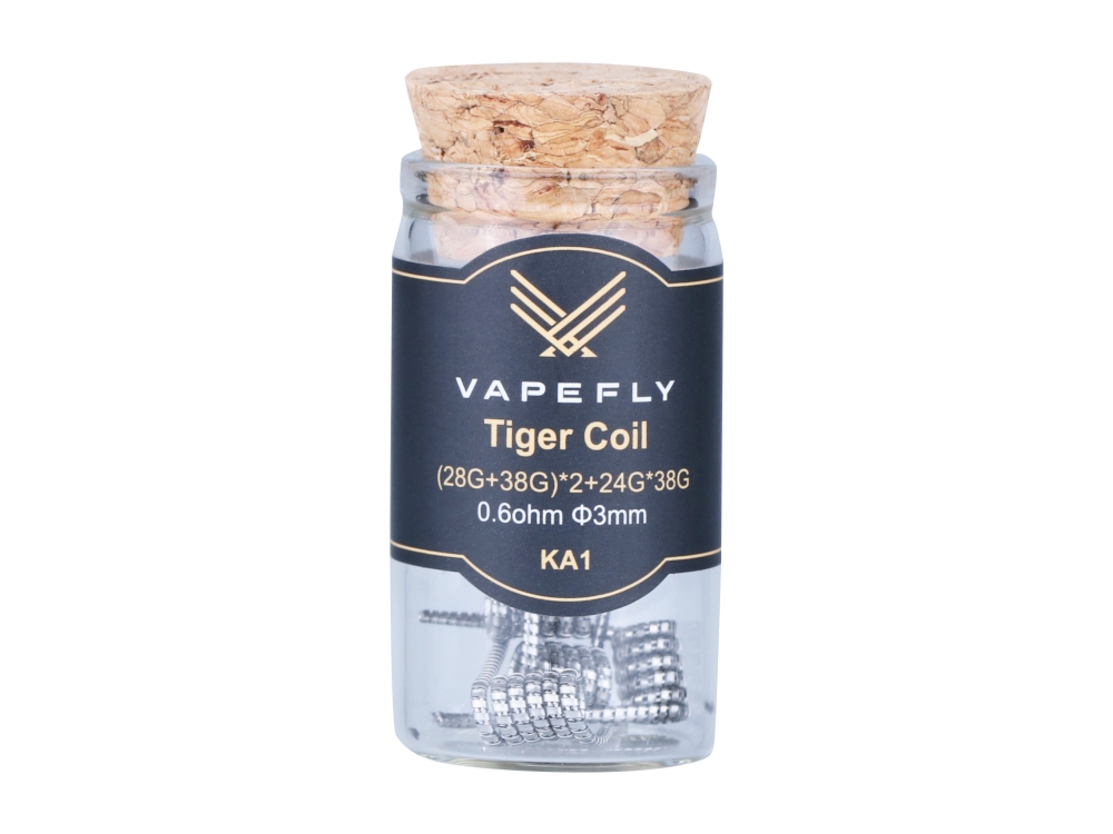 Vapefly KA1 Tiger Coil (28GA+38GA)*2+24GA*38GA 0,6 Ohm (6 Stück pro Packung)