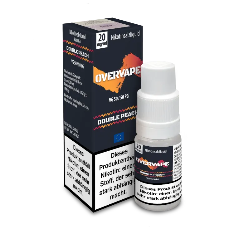 Overvape - Double Peach - Nikotinsalz Liquid 20mg/ml