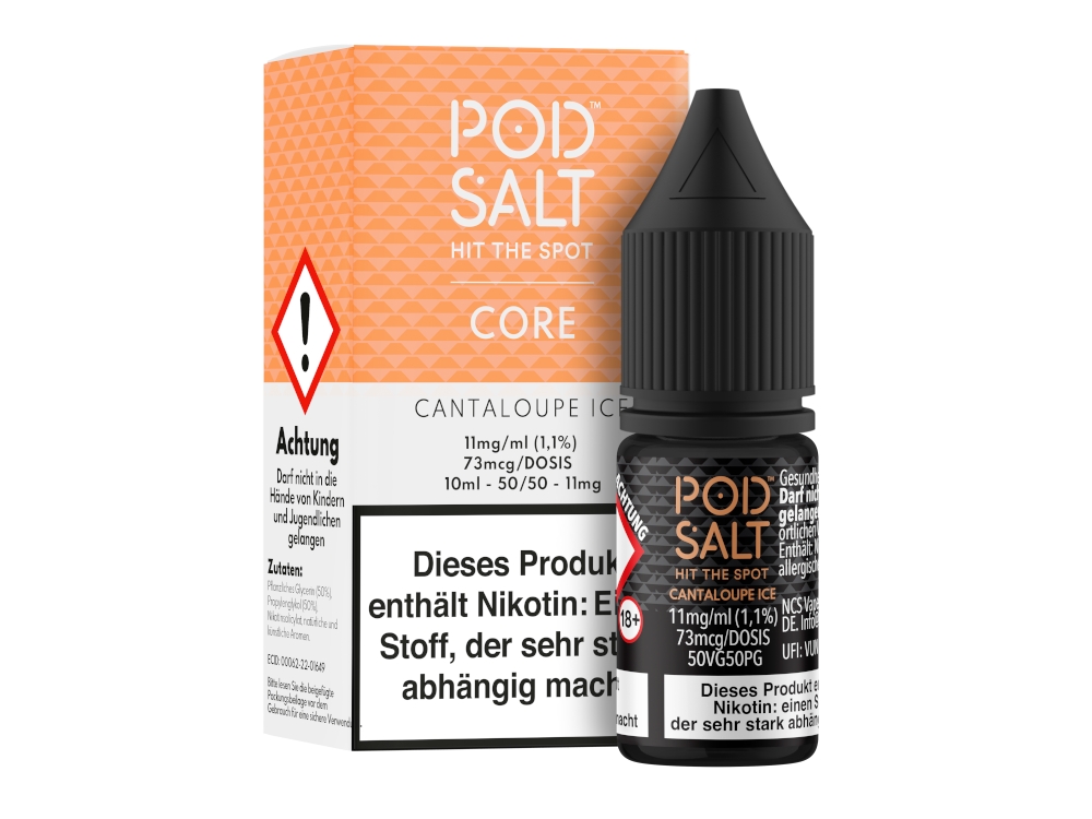 Pod Salt Core - Cantaloupe Ice - Nikotinsalz Liquid 11 mg/ml