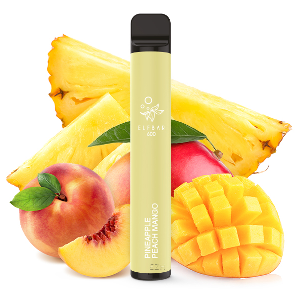 Elfbar 600 Einweg E-Zigarette ST - Pineapple Peach Mango 0 mg