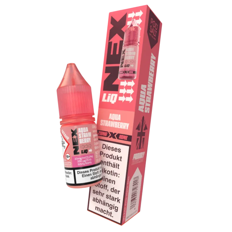 Pod Salt - NexLiq - Aqua Strawberry Nikotinsalz Liquid