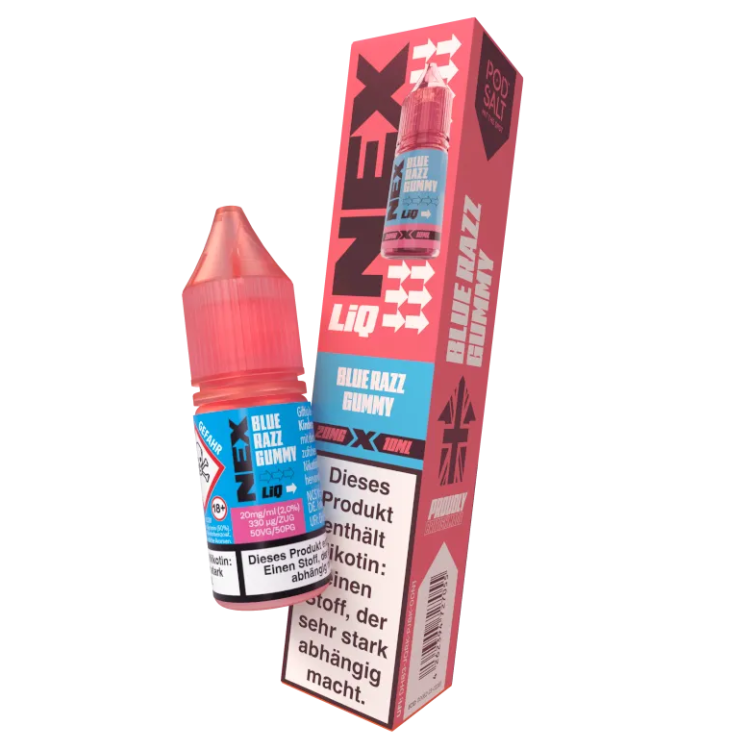 Pod Salt - NexLiq - Blue Razz Gummy Nikotinsalz Liquid