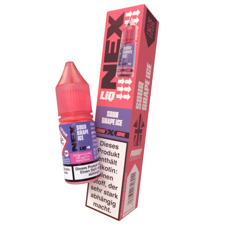 Pod Salt - NexLiq - Sour Grape Ice Nikotinsalz Liquid 0 mg/ml