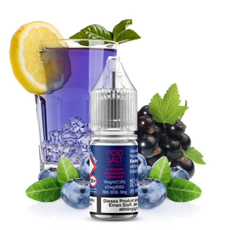 Pod Salt X - Blueberry Blackberry Lemonade -Nikotinsalz Liquid 10 mg/ml