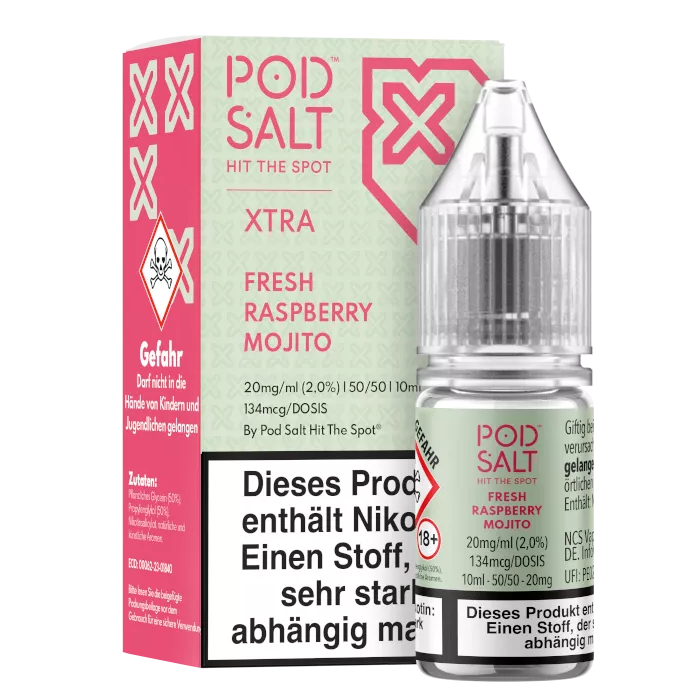 Pod Salt X - Fresh Rasperry Mojito - Nikotinsalz Liquid