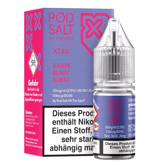 Pod Salt X - Grape Berry Burst - Nikotinsalz Liquid