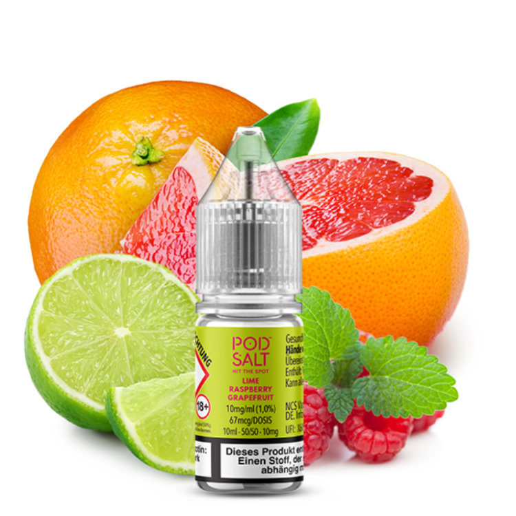Pod Salt X - Lime Raspberry Grapefruit - Nikotinsalz Liquid 10 mg/ml