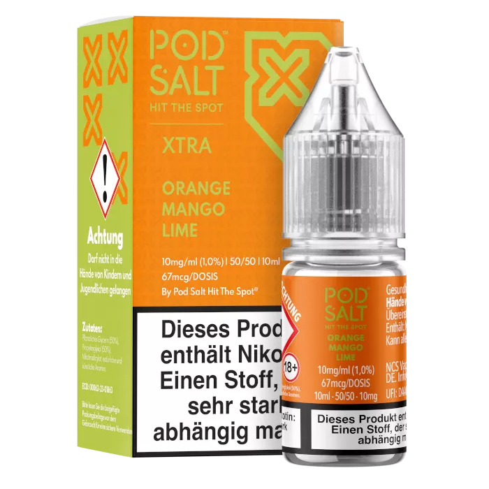 Pod Salt X - Orange Mango Lime - Nikotinsalz Liquid 10 mg/ml