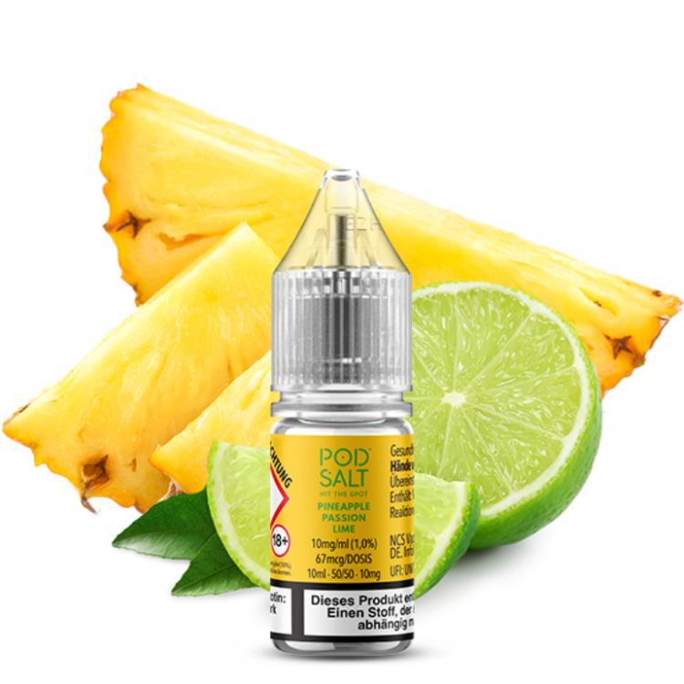 Pod Salt X - Pineapple Passion Lime - Nikotinsalz Liquid 10 mg/ml