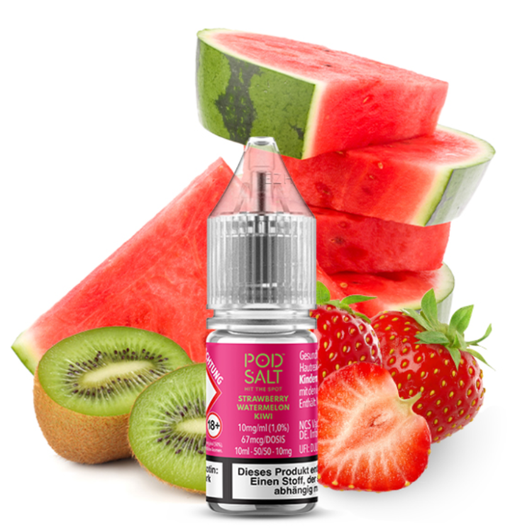 Pod Salt X - Strawberry Watermelon Kiwi - Nikotinsalz Liquid 10 mg/ml