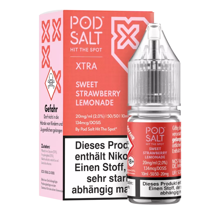 Pod Salt X - Sweet Strawberry Lemonade - Nikotinsalz Liquid