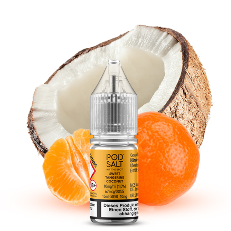 Pod Salt X - Sweet Tangerine Coconut - Nikotinsalz Liquid 10 mg/ml