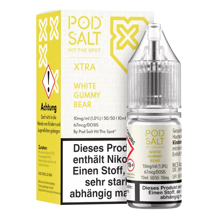Pod Salt X - White Gummy Bear - Nikotinsalz Liquid 20 mg/ml