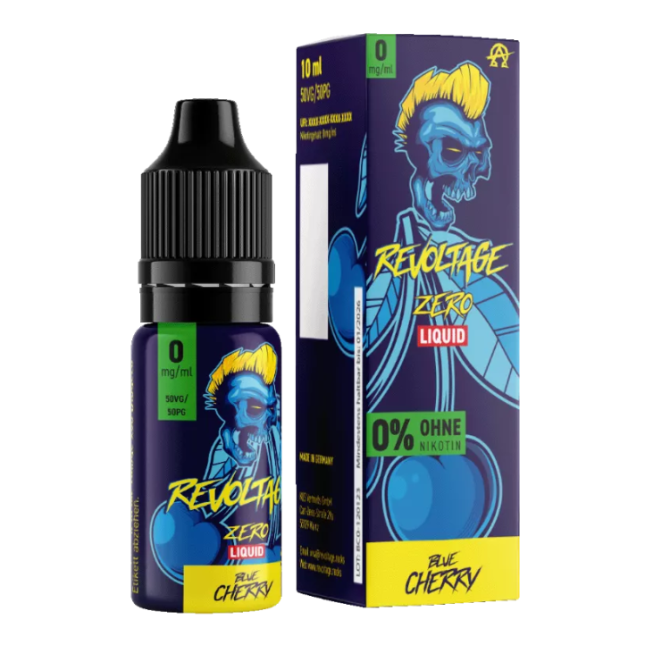 Revoltage - Blue Cherry Hybrid Nikotinsalz Liquid 0 mg/ml