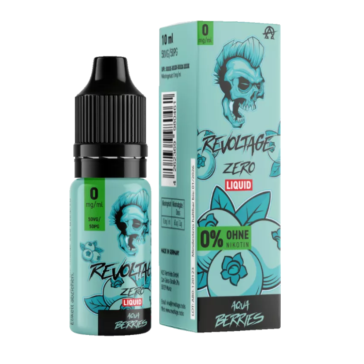 Revoltage - Aqua Berries Hybrid Nikotinsalz Liquid 0 mg/ml