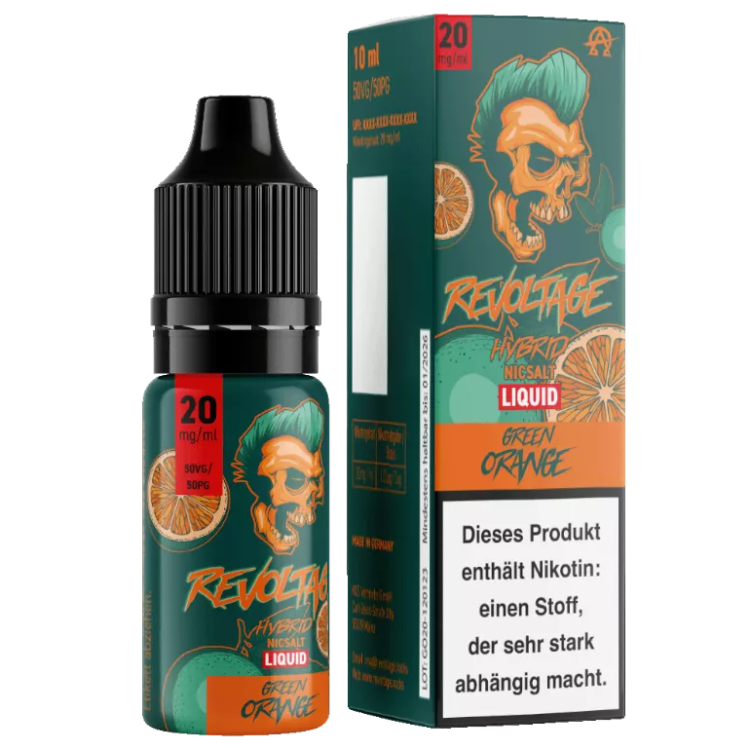 Revoltage - Green Orange - Hybrid Nikotinsalz Liquid 20 mg/ml