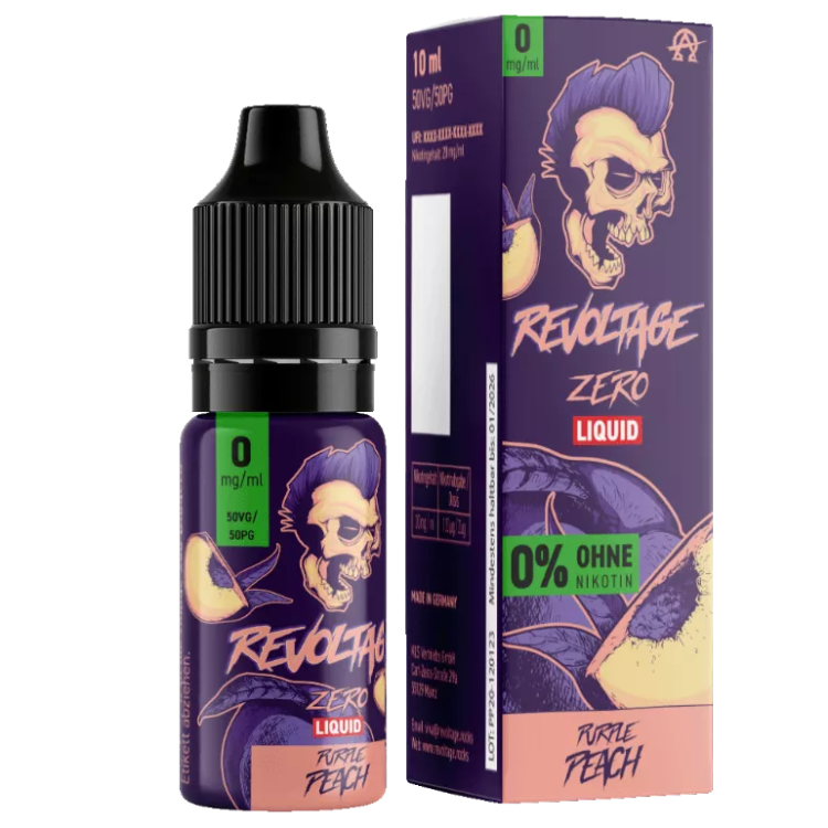 Revoltage - Purple Peach - Hybrid Nikotinsalz Liquid 0mg/ml