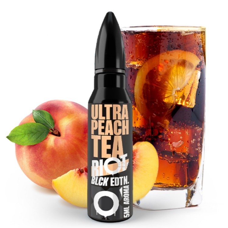 RIOT  SQUAD  Black  Edition  Ultra  Peach  Tea  Aroma  5ml