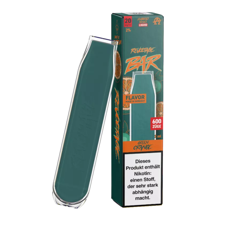 Revoltage - Bar Einweg E-Zigarette - Green Orange 20 mg/ml