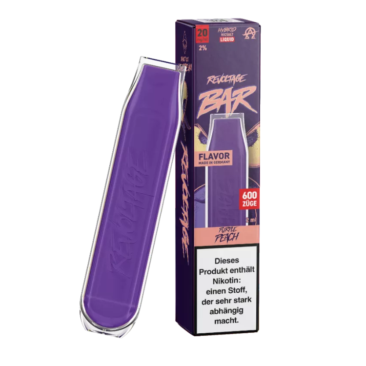 Revoltage - Bar Einweg E-Zigarette - Purple Peach 20 mg/ml