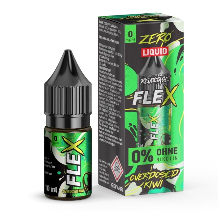 Revoltage - FLEX - Overdosed Kiwi - NikotinsalzLiquid